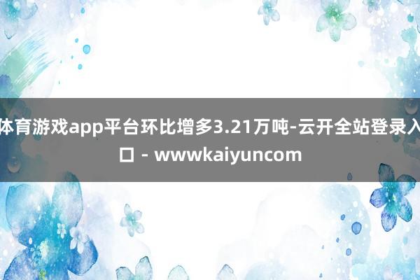 体育游戏app平台环比增多3.21万吨-云开全站登录入口 - wwwkaiyuncom