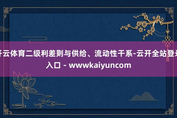 开云体育二级利差则与供给、流动性干系-云开全站登录入口 - wwwkaiyuncom