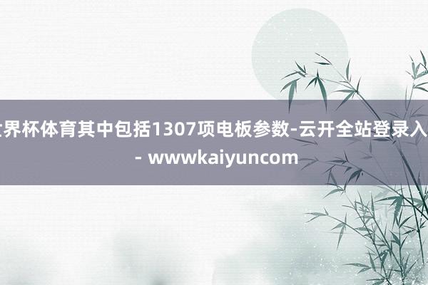 世界杯体育其中包括1307项电板参数-云开全站登录入口 - wwwkaiyuncom