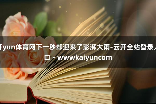 开yun体育网下一秒却迎来了澎湃大雨-云开全站登录入口 - wwwkaiyuncom