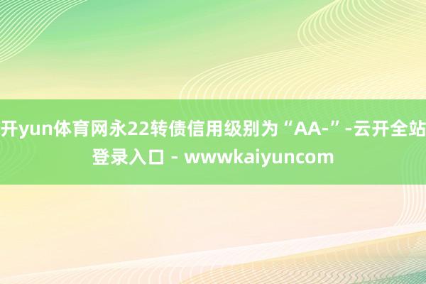 开yun体育网永22转债信用级别为“AA-”-云开全站登录入口 - wwwkaiyuncom
